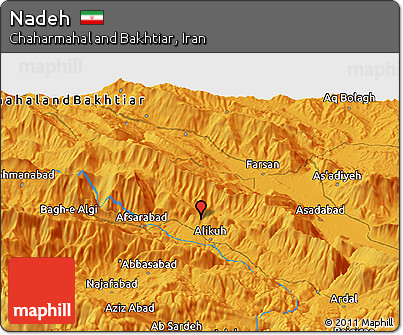 Political Panoramic Map of Nadeh