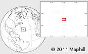 Blank Location Map of the area around 32° 8' 5" N, 50° 55' 29" W