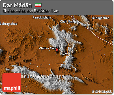 Physical 3D Map of Dar Mādān
