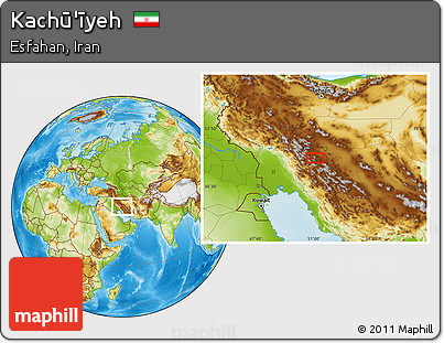Physical Location Map of Kachū'īyeh