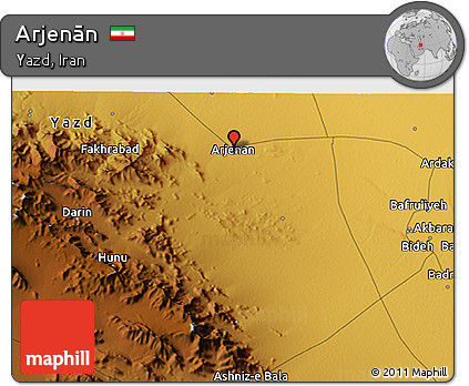 Physical 3D Map of Arjenān