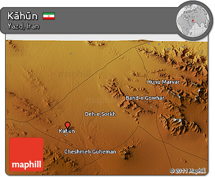 Physical 3D Map of Kāhūn