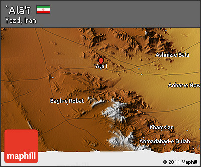Physical 3D Map of `Alā'ī