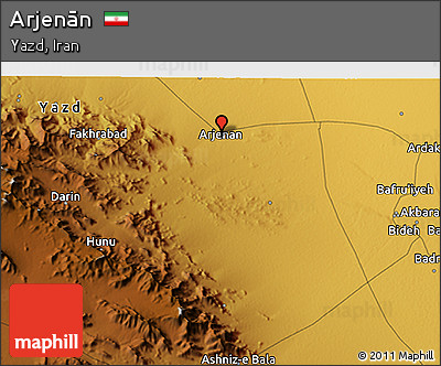 Physical 3D Map of Arjenān