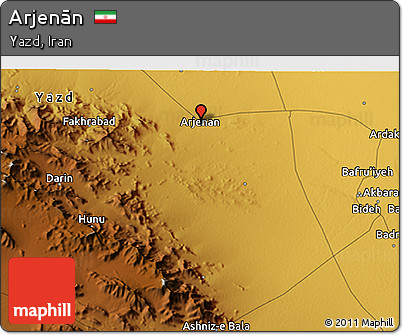 Physical 3D Map of Arjenān