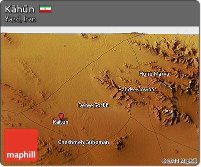 Physical 3D Map of Kāhūn