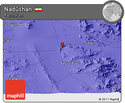 Political 3D Map of Nadūshan