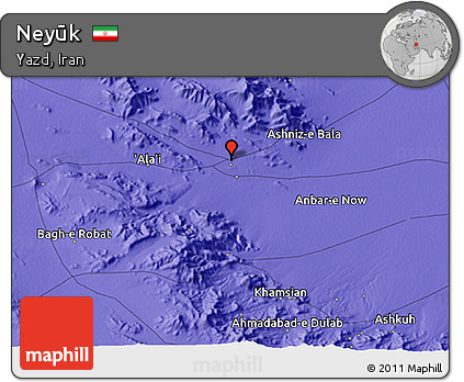 Political 3D Map of Neyūk