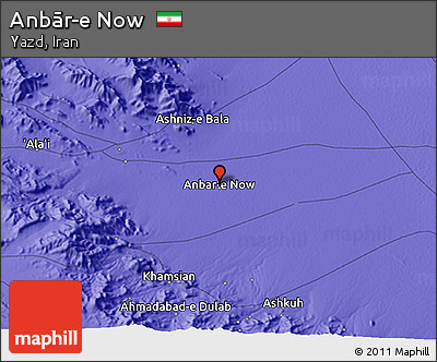 Political 3D Map of Anbār-e Now