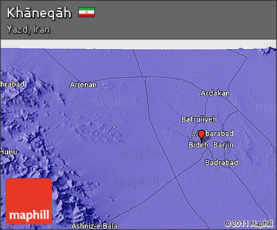 Political 3D Map of Khāneqāh