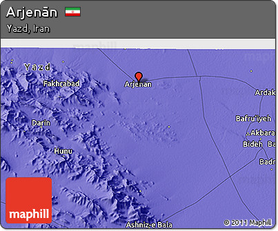 Political 3D Map of Arjenān