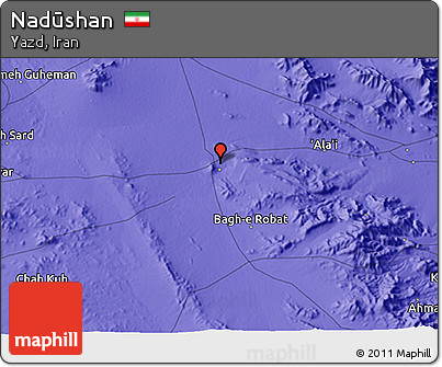 Political 3D Map of Nadūshan