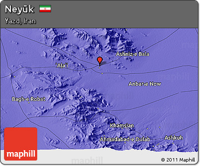 Political 3D Map of Neyūk
