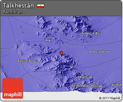 Political 3D Map of Talkhestān