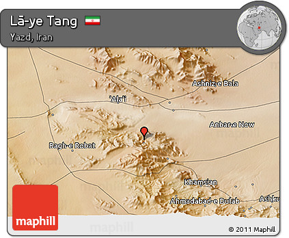 Satellite 3D Map of Lā-ye Tang