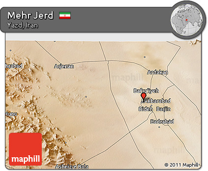 Satellite 3D Map of Mehr Jerd