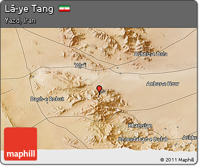 Satellite 3D Map of Lā-ye Tang