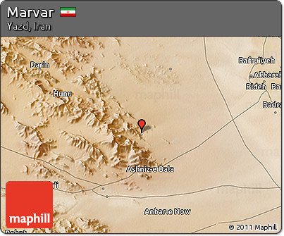 Satellite 3D Map of Marvar