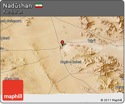 Satellite 3D Map of Nadūshan
