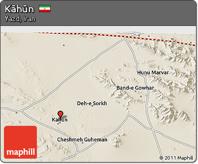 Shaded Relief 3D Map of Kāhūn