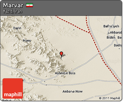 Shaded Relief 3D Map of Marvar