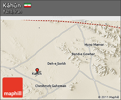 Shaded Relief 3D Map of Kāhūn