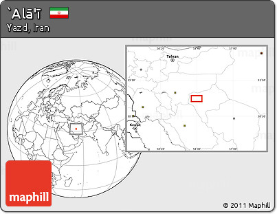 Blank Location Map of `Alā'ī