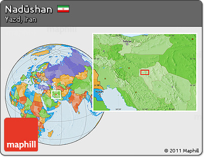 Political Location Map of Nadūshan