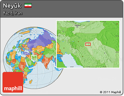 Political Location Map of Neyūk