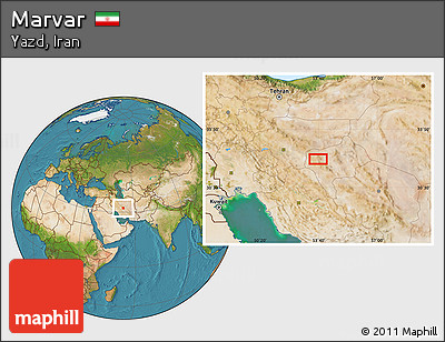 Satellite Location Map of Marvar