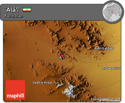 Physical Map of `Alā'ī