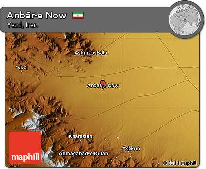 Physical Map of Anbār-e Now