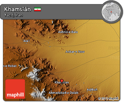 Physical Map of Khamsīān