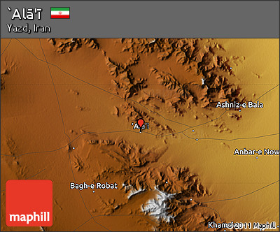 Physical Map of `Alā'ī