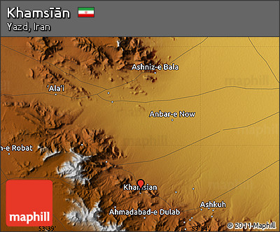 Physical Map of Khamsīān