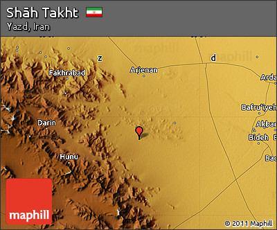 Physical Map of Shāh Takht