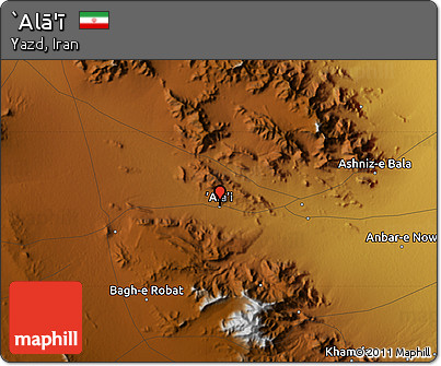 Physical Map of `Alā'ī