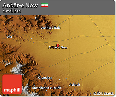 Physical Map of Anbār-e Now