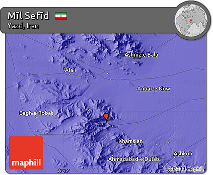 Political Map of Mīl Sefīd