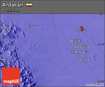 Political Map of Ardakān