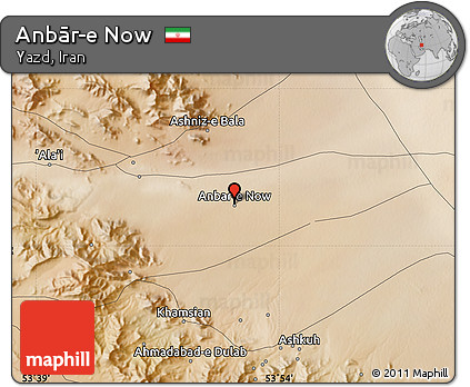 Satellite Map of Anbār-e Now