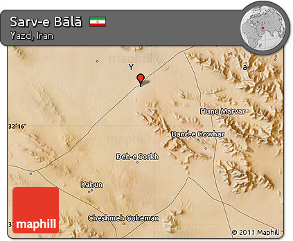 Satellite Map of Sarv-e Bālā