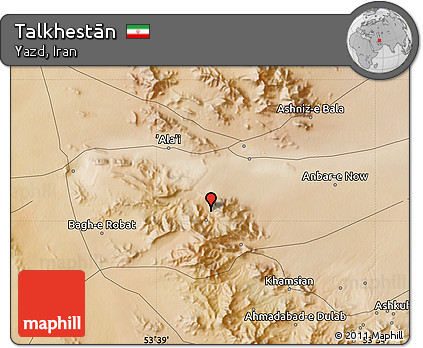 Satellite Map of Talkhestān