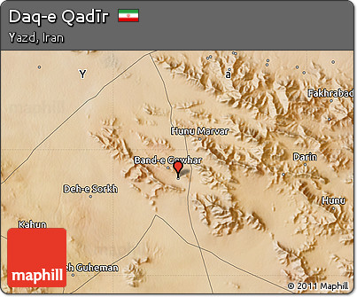 Satellite Map of Daq-e Qadīr