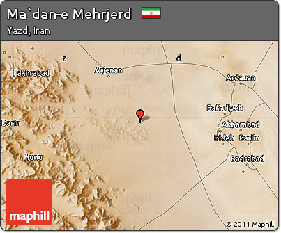 Satellite Map of Ma`dan-e Mehrjerd