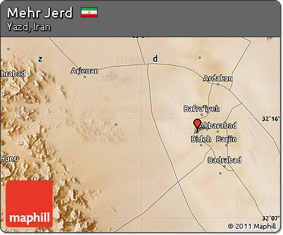 Satellite Map of Mehr Jerd