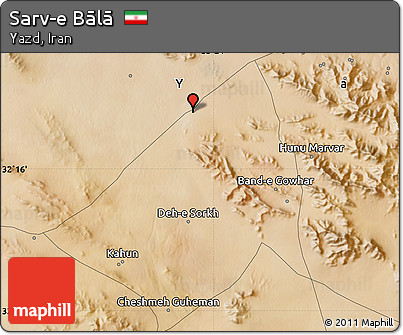 Satellite Map of Sarv-e Bālā