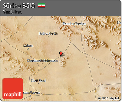 Satellite Map of Sūrk-e Bālā