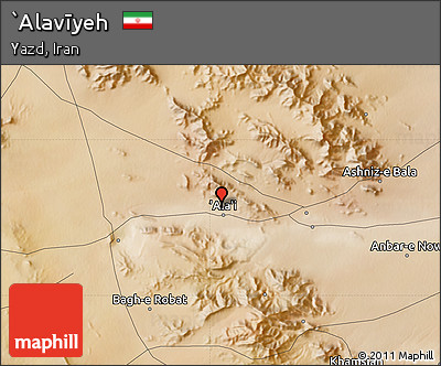 Satellite Map of `Alavīyeh
