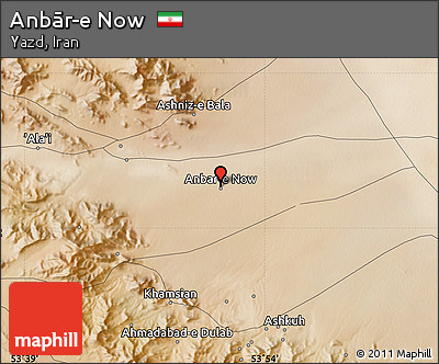 Satellite Map of Anbār-e Now